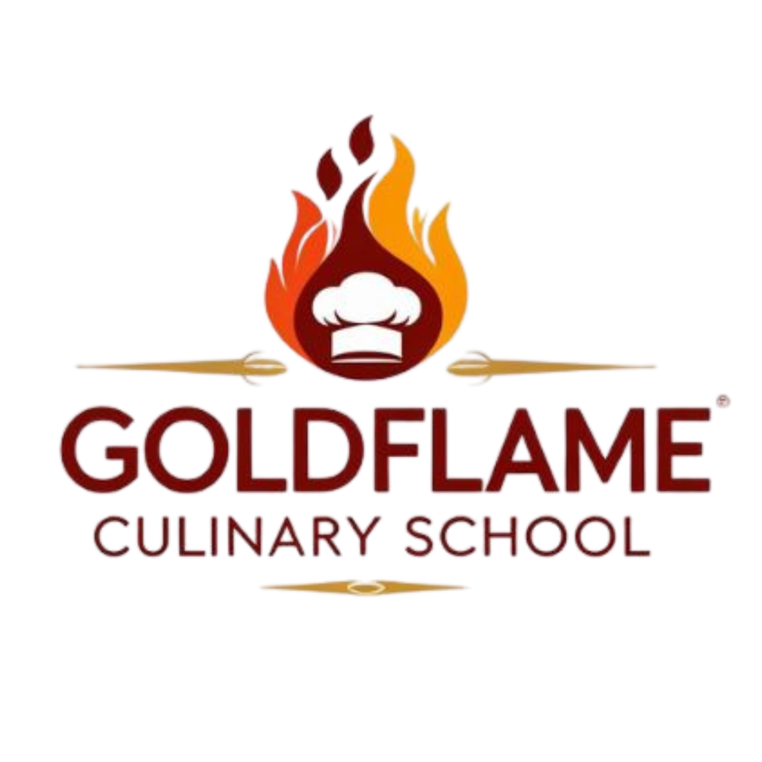 Gold Flame Culinary School Logo